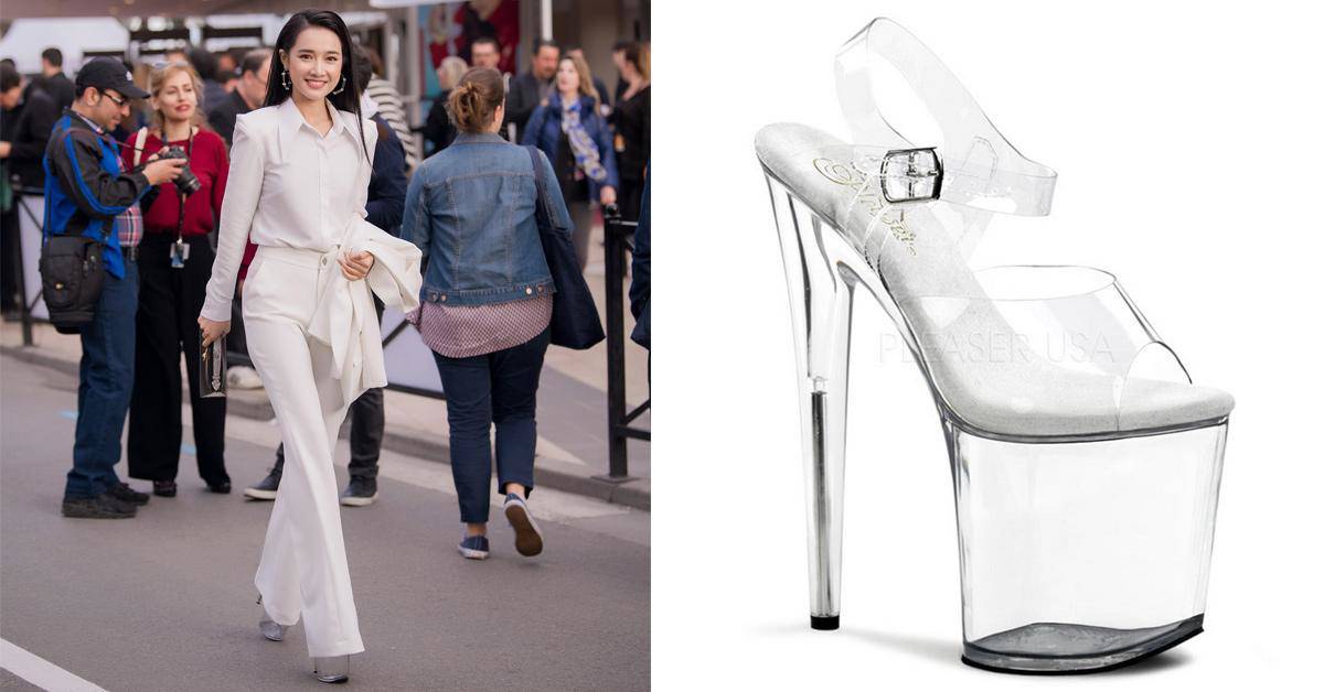 Mang giày siêu cao 25cm, Nhã Phương phải nhờ đến hai người dìu đi - 5