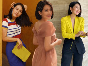 Thời trang - Mệt mỏi trước nghi vấn ly hôn chồng, Ngọc Lan lấy lại tinh thần bằng cách diện toàn màu nổi