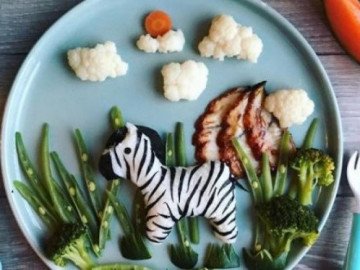 Tròn mắt trước màn phù phép những đĩa cơm thành vườn thú sinh động của mẹ đảm