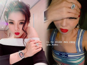Thời trang - Than nhức răng, nhưng Lệ Quyên không quên khoe nhẫn kim cương khủng mới tậu