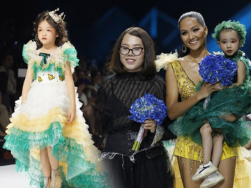 Cô bé vô gia cư 6 tuổi trở thành mẫu nhí, sánh bước bên H’Hen Niê tại VIFW 2019