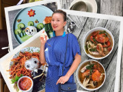 Bếp Eva - Hoa hậu bỏ showbiz về nấu cơm cho chồng, nhìn mâm cơm ai cũng gật gù