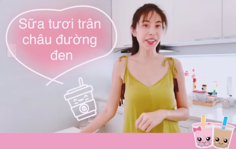 Thủy Tiên làm trà sữa cho chồng con, fan hỏi mua cô liền đáp: amp;#34;Chị đẹp nên sữa chị đắtamp;#34; - 1