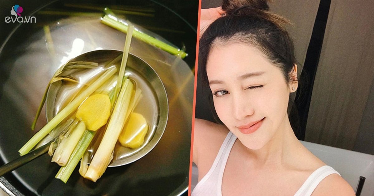 Xông hơi mặt với gừng + chanh + sả da trắng mịn lại hết sạch mụn