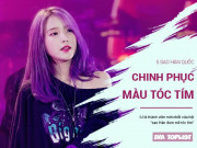 Làm đẹp - 5 sao Hàn Quốc đẹp hoàn mỹ với màu tóc tím "mộng mơ" kiêu sa