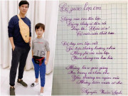 Làm mẹ - Bà xã Lý Hải khoe nét chữ đẹp như đánh máy của con trai, tiết lộ chuyện bí mật