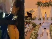 Clip Eva - Minh Hằng, Phạm Quỳnh Anh bị xô xuống hồ bơi trong đám cưới Đông Nhi