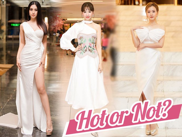 Cùng diện đầm trắng tinh khôi, Hari Won đối đầu đàn em từ ngọc nữ đến Hoa hậu