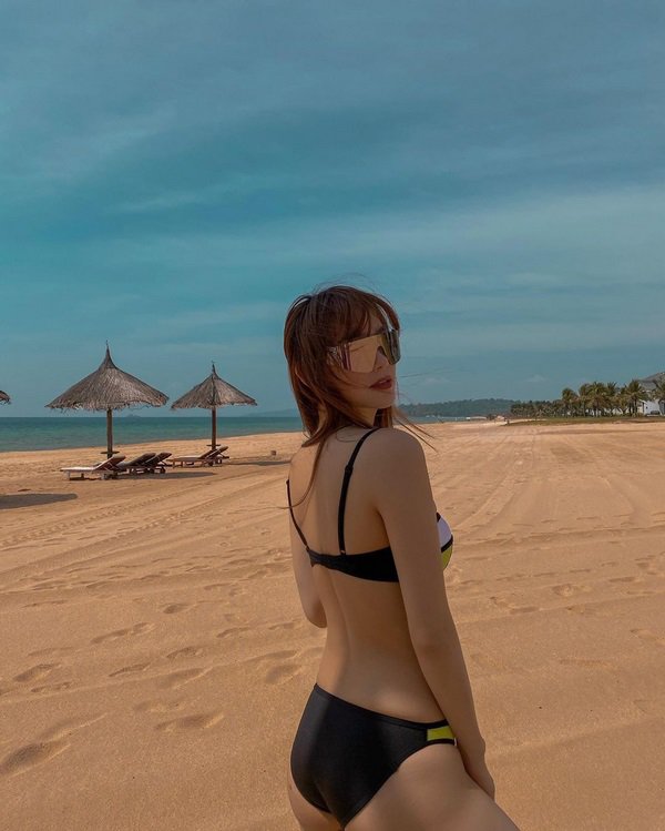 Diện bikini đầy duyên dáng, Bảo Thanh khoe khéo đôi chân thon đáng ngưỡng mộ - 6