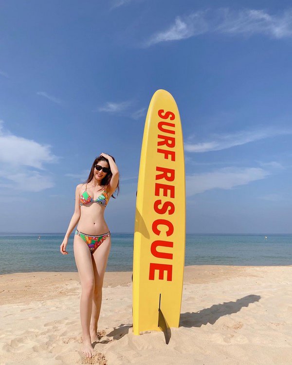 Diện bikini đầy duyên dáng, Bảo Thanh khoe khéo đôi chân thon đáng ngưỡng mộ - 8