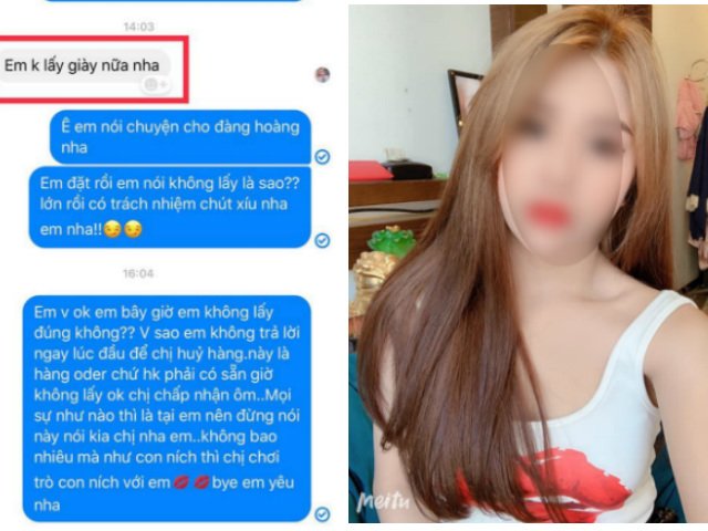 Cô gái xinh đẹp bùng gói hàng trị giá 570 nghìn, còn lên giọng thách thức chủ shop