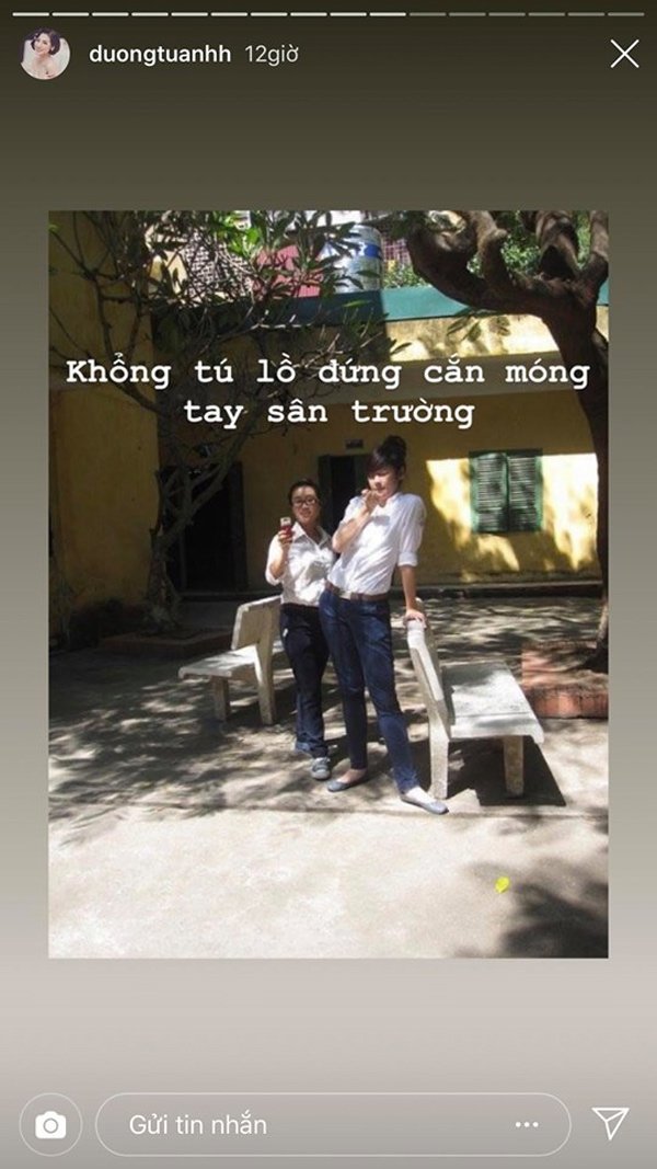 Với chiều cao amp;#34;khủngamp;#34;, 10 năm trước Á hậu Tú Anh đã nổi bật dù chỉ diện đồ học sinh - 8