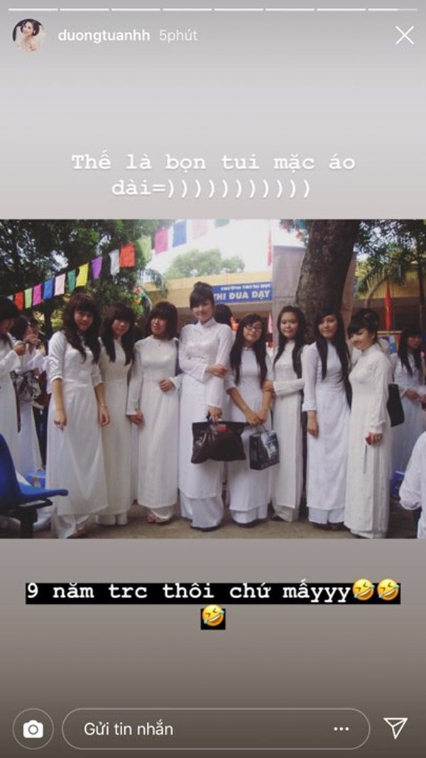 Với chiều cao amp;#34;khủngamp;#34;, 10 năm trước Á hậu Tú Anh đã nổi bật dù chỉ diện đồ học sinh - 6