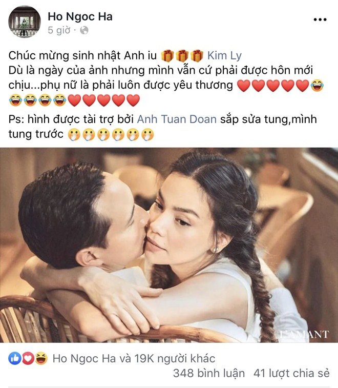 Sao Việt 24h: Hồ Ngọc Hà gọi Kim Lý bằng từ trìu mến, bình luận bên dưới gây chú ý - 2