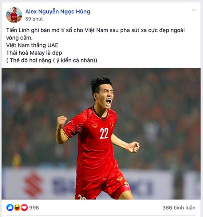 Việt Nam thắng UAE với bàn thắng amp;#34;tuyệt đỉnhamp;#34;, triệu người hâm mộ gọi tên Tiến Linh - 3