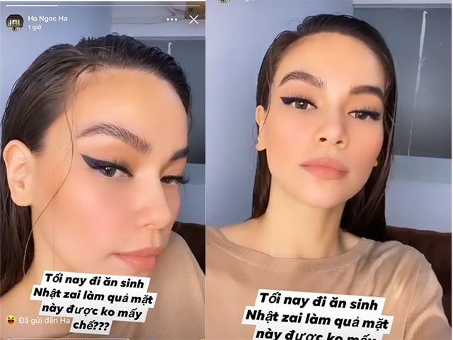 Nhìn Hồ Ngọc Hà trang điểm sương sương đi ăn sinh nhật, ai cũng phải hết hồn