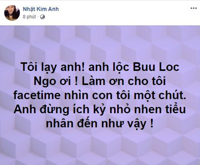 Nhật Kim Anh nghẹn ngào van xin chồng cũ cho mình nhìn con qua điện thoại - 1