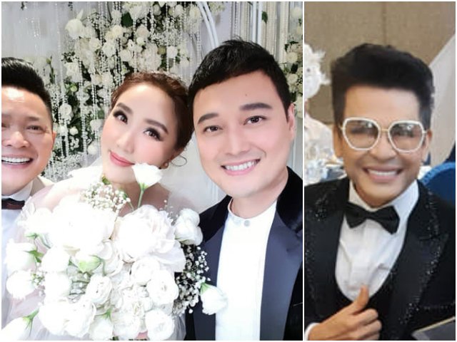 Quang Vinh rạng rỡ bên Bảo Thy trong tiệc cưới sang trọng, Thanh Bạch gây chú ý khi góp mặt