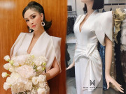 Thời trang - Sang chảnh như chị dâu Bảo Thy, đặt hẳn chiếc váy xa hoa để đi đám cưới cô em