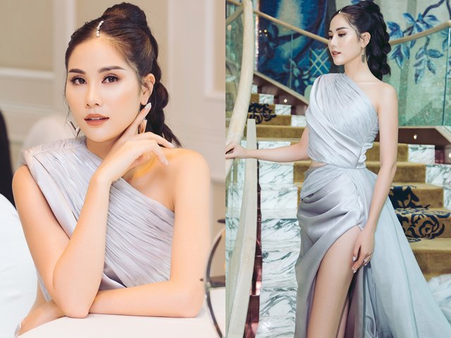 Miss Earth Vietnam 2019 Hoàng Hạnh lộng lẫy khoe chân dài 1m15 tại sự kiện