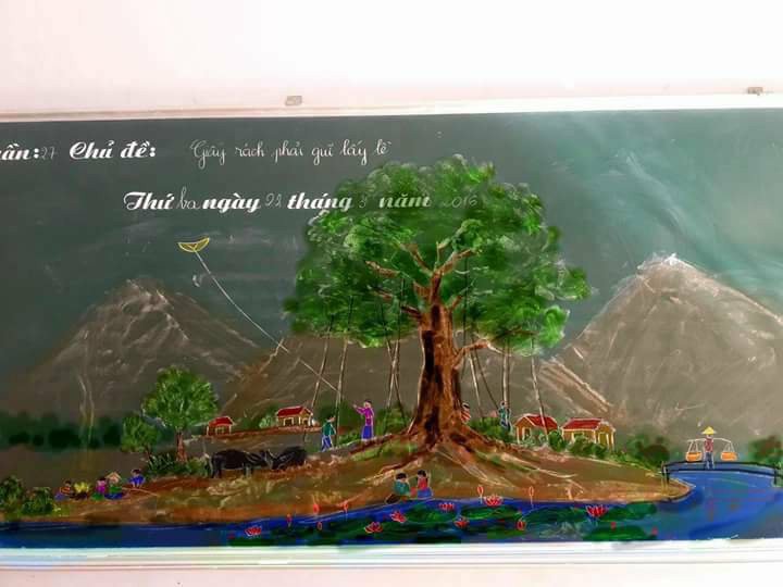 Hàng loạt bức tranh vẽ bằng phấn hot MXH, biết danh tính của các tác giả ai cũng thích thú - 12