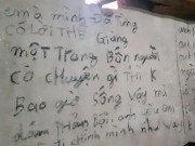 Tin tức - Ám ảnh những dòng chữ kín tường vụ bố treo cổ 2 con ở Tuyên Quang: “Anh sợ mỗi em”
