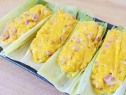 Bếp Eva - Ngô luộc mãi cũng chán, tách hạt ra có món bánh ngô hấp tuyệt ngon, cả nhà đều thích