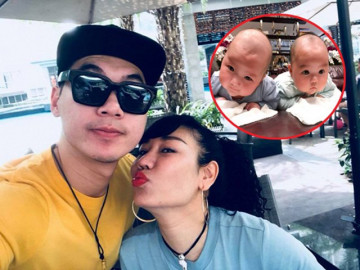 Trương Nam Thành khoe ảnh cặp song sinh bụ bẫm, vợ đại gia hơn 15 tuổi tranh thủ đòi quà