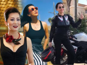 Thời trang - Vượt ngưỡng 50, MC Kỳ Duyên vẫn tự tin diện đồ thể thao, chạy motor phân khối cực ngầu