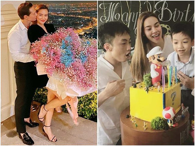 Bạn trai tặng Hà Hồ bó hoa to hơn người dịp sinh nhật chưa bằng quà của con trai cô