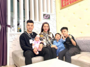 Giải trí - Con riêng của Kim Cương hạnh phúc đón tuổi mới bên bố dượng Ưng Hoàng Phúc và 2 em