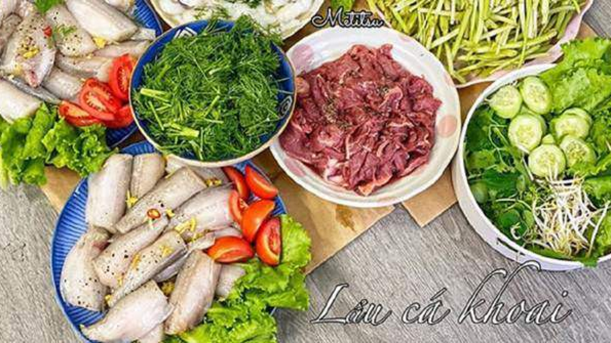 4. Những món ăn kèm với lẩu cá khoai