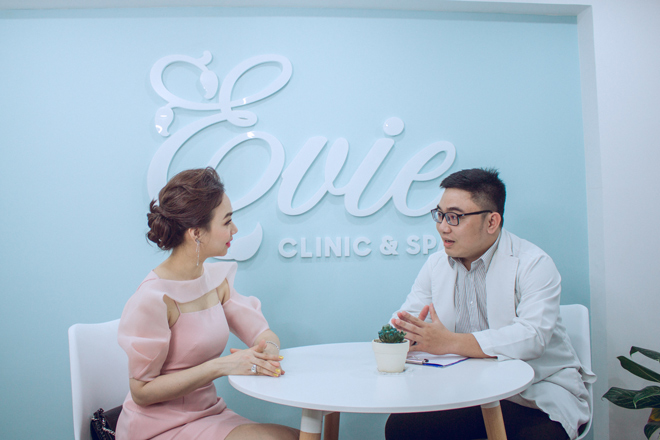 dinh ngoc diep dieu tri seo ro nhu the nao o phong kham da evie clinic spa? - 4