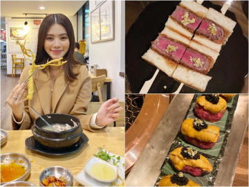 Hoa hậu rich kid ăn món dát vàng đắt đỏ: Huyền My, Hồ Ngọc Hà chẳng thua kém