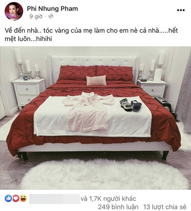 Sao Việt 24h:  Con gái ruột duy nhất của Phi Nhung làm mẹ xúc động khi nhìn chiếc giường - 1