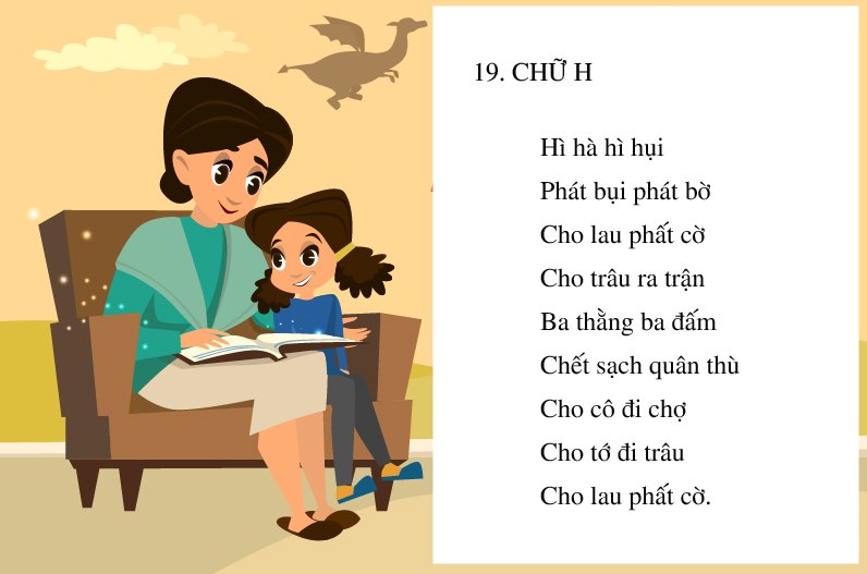 10 bài thơ cho bé mầm non học chữ cái cực nhanh (tiếp) - 10