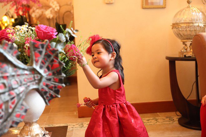 Vũ Cẩm Nhung mừng sinh nhật con gái nhỏ đáng yêu có được sau 9 năm chờ đợi - 1