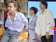 Giải trí - Trai đẹp Running Man bị tố mượn áo Hồ Ngọc Hà và còn làm đàn em của cô "say nắng"