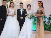 Thời trang - Hiếm khi đi đám cưới, vậy mà lần nào Lâm Khánh Chi cũng mặc lộng lẫy "lấn át" cô dâu