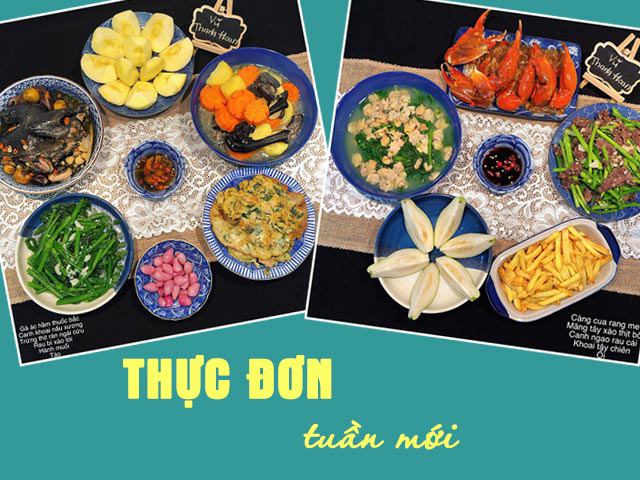 Học ngay vợ đảm nấu thực đơn cả tuần không trùng lặp dù chỉ một món