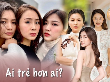 Khi 3 mỹ nhân Hoa hồng trên ngực trái đứng cùng, CĐM bối rối: Ai hơn ai chục tuổi?