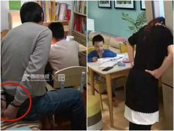 Bố trói tay, mẹ chui đầu vào tủ lạnh khi dạy con học và câu chuyện thú vị