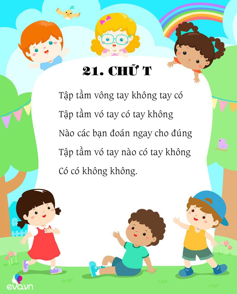6 bài thơ cho bé mầm non học chữ cái cực nhanh (tiếp) - 3