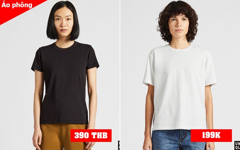 gia re hon thai lan tam 100k, chi em nen mua gi tai uniqlo viet nam? - 5