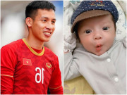 Làm mẹ - Ngắm ảnh con trai cầu thủ Hùng Dũng siêu dễ thương trước trận chung kết SEA Games 30