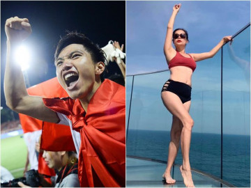 Người đẹp thưởng nóng 100 triệu và quà khủng cho 2 đội tuyển bóng đá Việt Nam là ai?