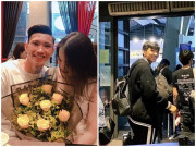 Eva Yêu - Văn Hậu quyến luyến chia tay bạn gái, hôn môi xa trước khi lên máy bay sang Hà Lan