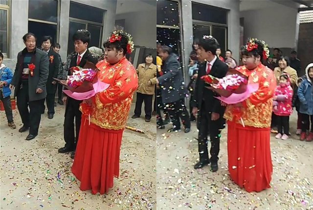 Cô dâu to gần gấp đôi chú rể, thái độ bất thường của 2 nhân vật chính gây chú ý - 1