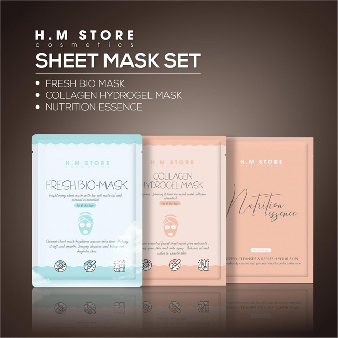 “sheet mask set” cua my pham hm strore co gi moi la? - 1