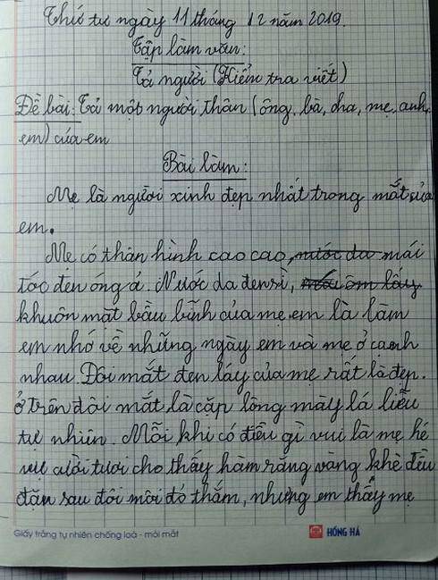Bài văn tả mẹ amp;#34;răng vàng khè sau làn môi đỏamp;#34; của HS lớp 5, ai đọc cũng bật cười - 1